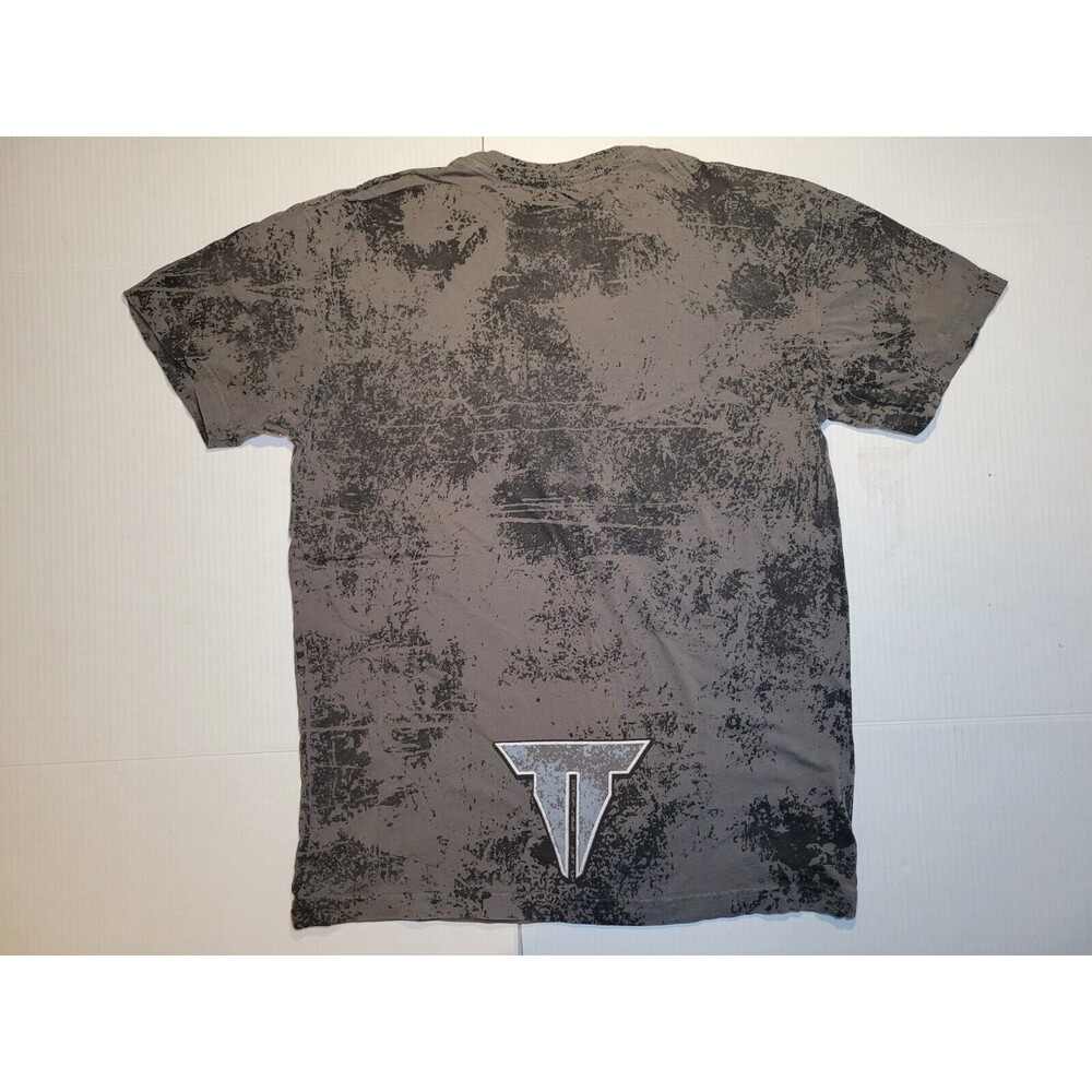 Throwdown Premium Double Skull Aztec Feathered Headdress AOP Mens L Logo Cross - Picture 4 of 6